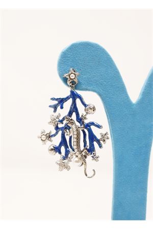 Capri blue lizard earrings Preziosi di Capri | ORECCHLUCERTOLABLU/ARGBLU